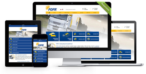 webové stránky přepravního systému FOFR
